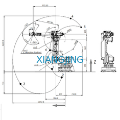 2,7 M Tiếp cận Cánh tay Robot COMAU Cánh tay Robot 6 Trục để chọn và đặt