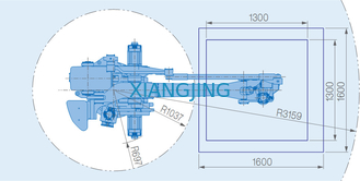 Đã sử dụng cánh tay robot 4 trục YASKAWA MPL160-100 II Máy chọn và đặt 100kg Trọng tải 3159mm Cánh tay robot công nghiệp