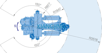 GP400R Robot Yaskawa được sử dụng để chọn và đặt 400kg Robot cánh tay 3518mm