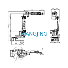 ABB 6 trục Robot hàn được sử dụng Máy hàn Robot IRB 1520ID Trọng tải 4 Kg