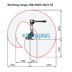 Cánh tay robot 6 trục được sử dụng để hàn IRB 4600 cho phép tế bào sản xuất nhỏ gọn hơn Cánh tay robot công nghiệp