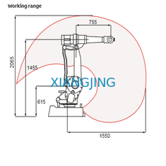 Cánh tay rô bốt đánh bóng IRB 2400 của ABB đã qua sử dụng với rô bốt làm việc công nghiệp 6 trục