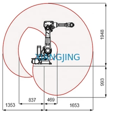 Máy xử lý vật liệu robot công nghiệp ABB đã qua sử dụng ABB IRB 2600ID 6 trục máy hình người