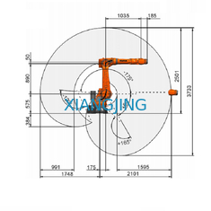 Cánh tay robot thông minh đã qua sử dụng Kuka Robot KR 70 R2100 PA được sử dụng để hàn robot