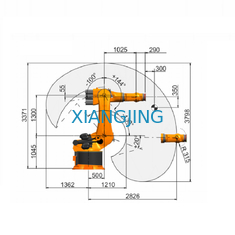 Đã sử dụng Cánh tay Robot công nghiệp KUKA 6 Trục KR 360 R2830 cho Robot Palletizer