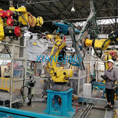 Robot hàn tự động M-10iD và robot công nghiệp 6 trục để hàn laser sợi quang với máy hàn OTC hàn P500L