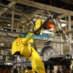 Robot hàn tự động M-10iD và robot công nghiệp 6 trục để hàn laser sợi quang với máy hàn OTC hàn P500L