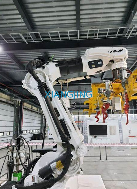 Robot đóng gói Hyundai HP160 cánh tay robot tải trọng 160kg và tầm với 3128 với bộ kẹp thương hiệu Trung Quốc